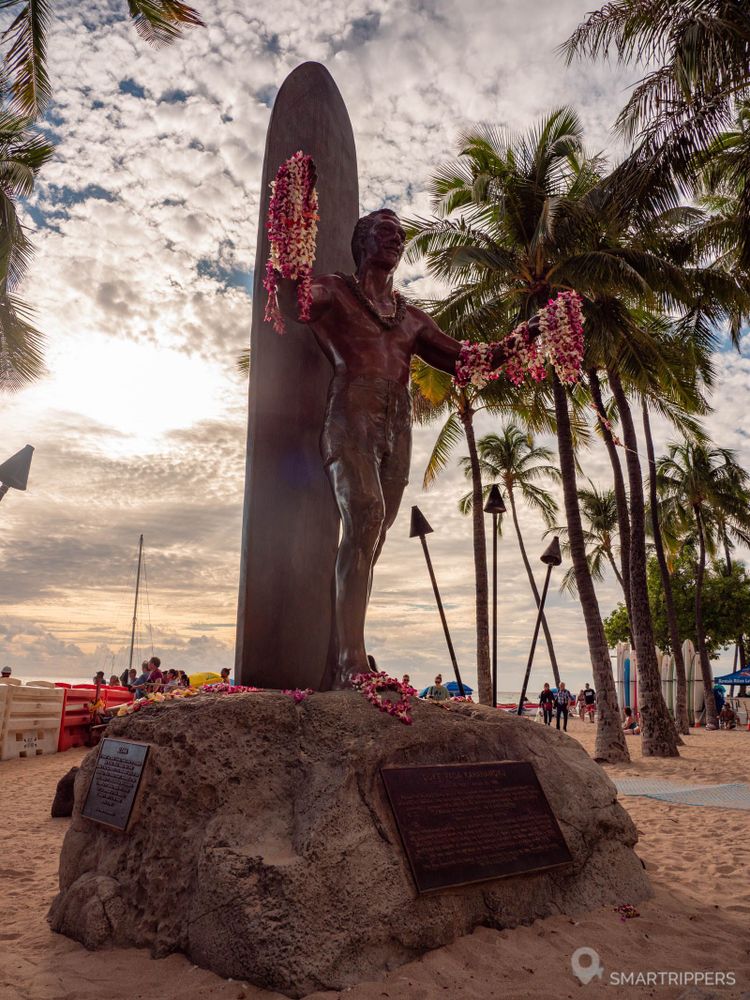 La célèbre statue de Duke Kahanamoku