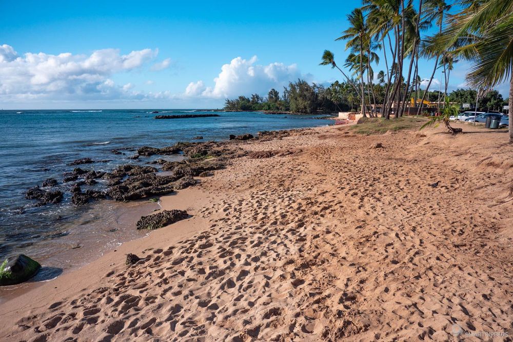 La plage côté nord