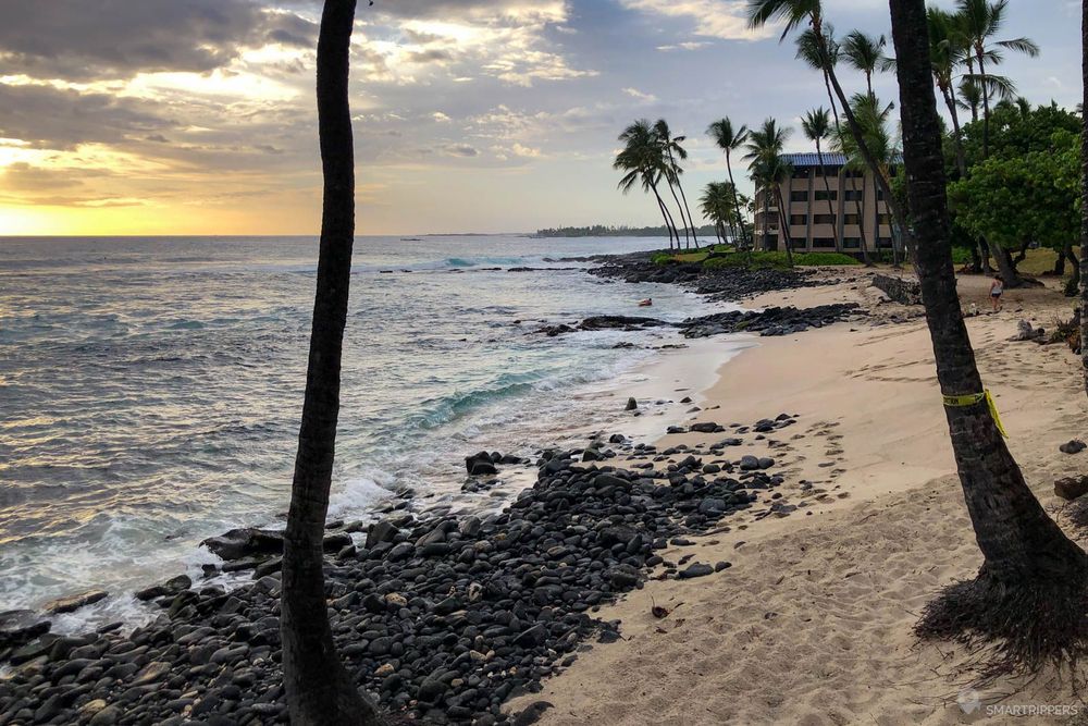 Honl's beach en fin de journée