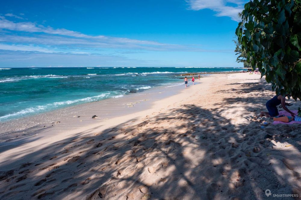 Vue de la plage côté nord