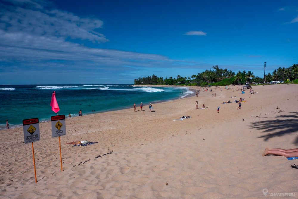 La fin de la plage côté nord-est