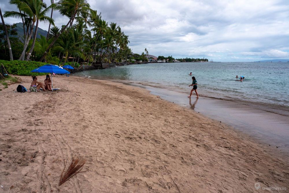 L'extrémité ouest de Baby Beach.