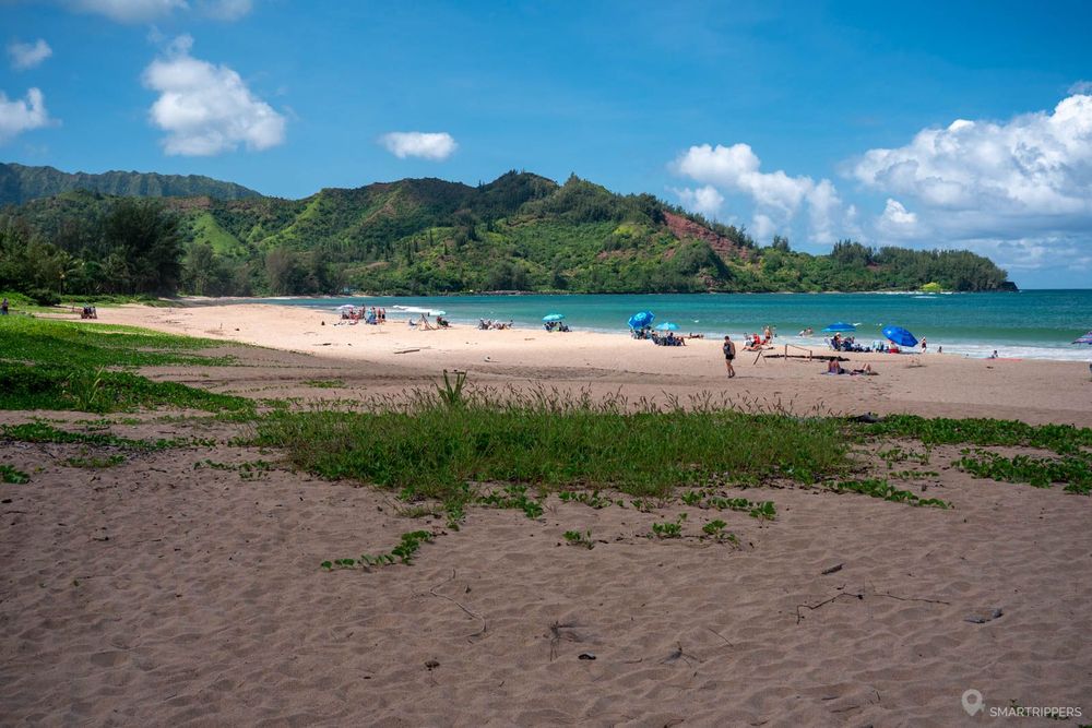 Hanalei beach côté ouest avec ses allures sauvages.