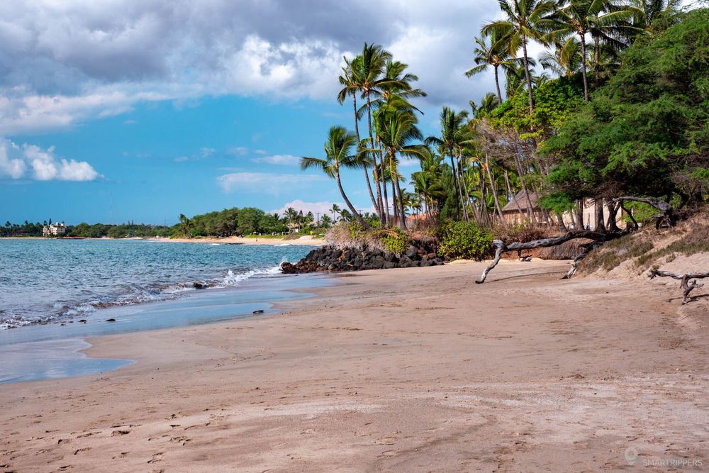 La plage côté nord.