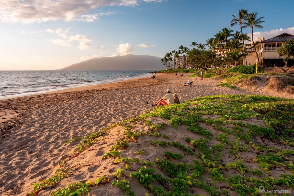 La plage de Kama'ole II côté nord.