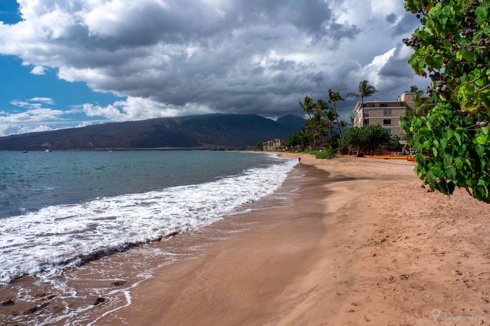 La plage de Kenolio côté nord.