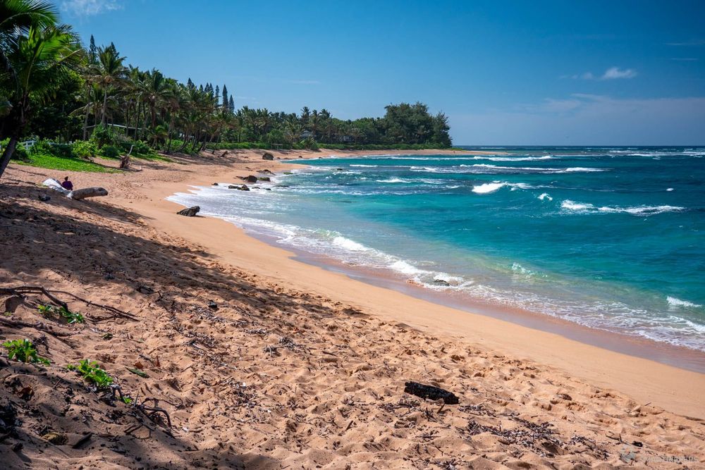 La plage de Kepuhi, méconnue et très jolie.