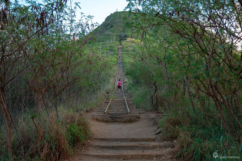 Au pied de l'ascension du Koko crater.