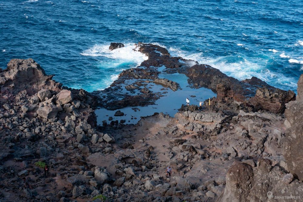 Les piscines naturelles au bord de l'océan.