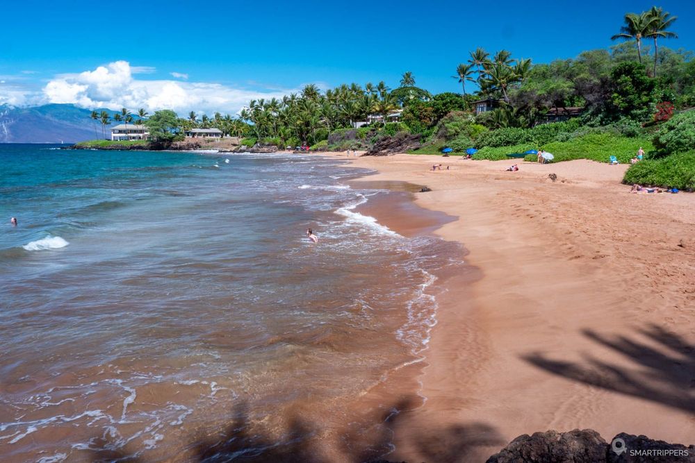 La plage côté nord.
