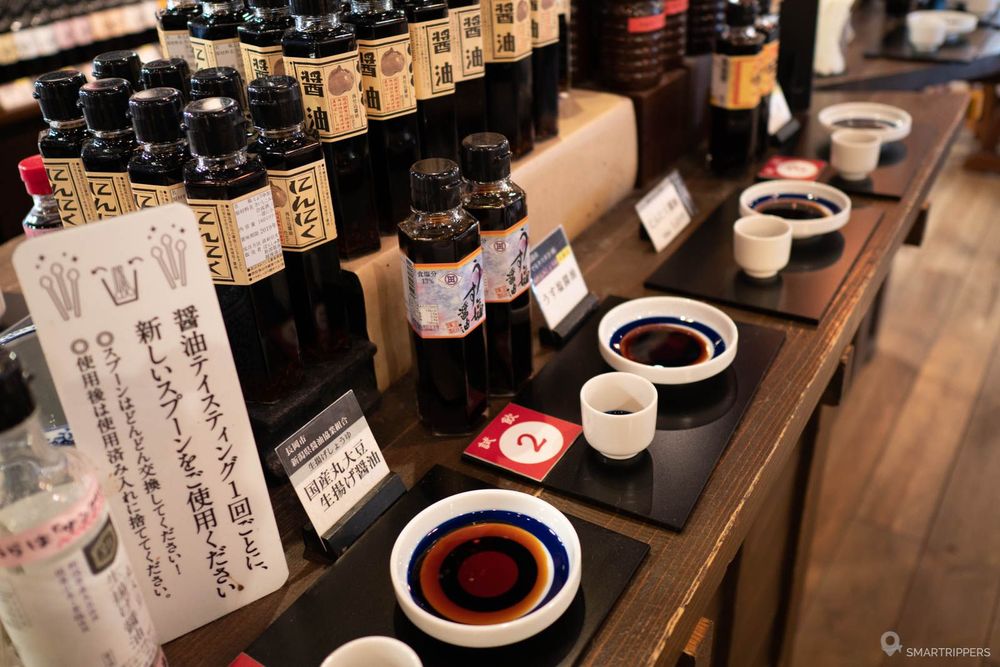 Soy sauce testers.