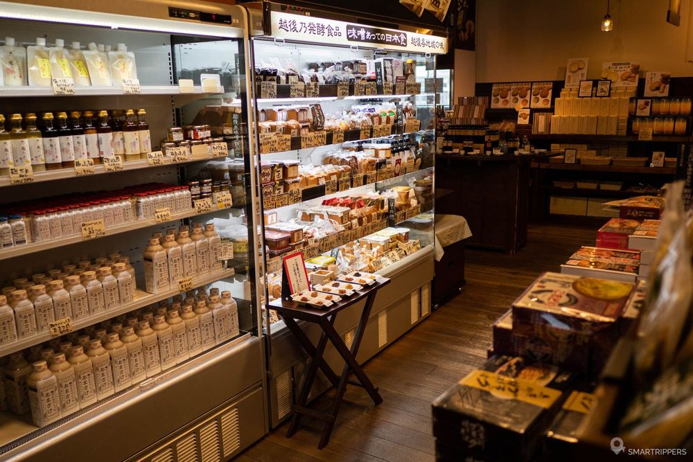 Regional product stand.