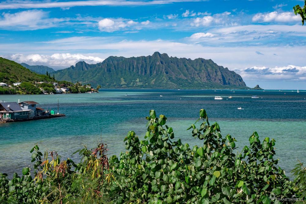 Ridge d'Oahu depuis le He'eia State Park.