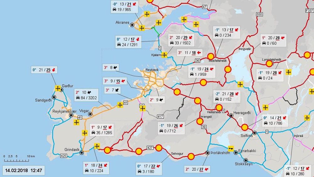 When the weather is very bad, almost all roads can be closed!
