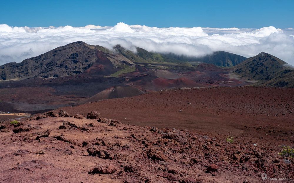 Le panorama au sommet du Haleakalā.